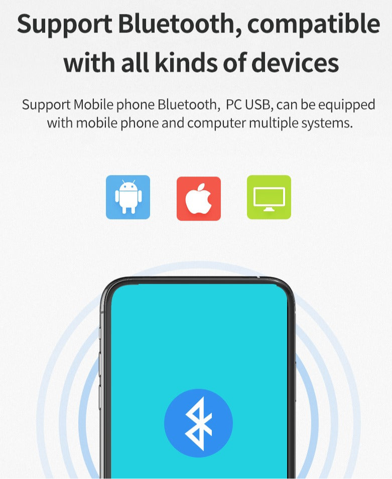 Thermo-Etikettendrucker, kabelloser Versandetikettendrucker, Royal Mail, UPS, DHL, Evri usw., mobiler Etikettendrucker, USB- und Bluetooth-Support-Drucker 