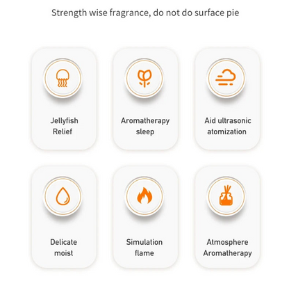 Diffuseur d'huiles essentielles de volcan fissuré de lave, simulation de jet de méduse, effet de flamme de feu, humidificateur d'air, diffuseur domestique | V21b pro 