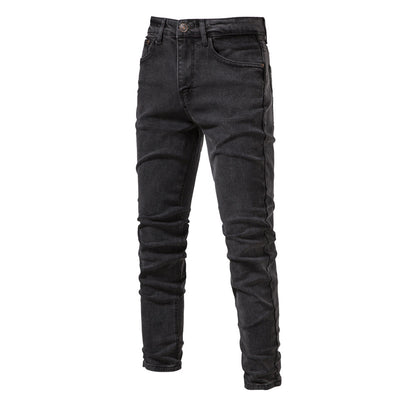 Pantaloni jeans da uomo casual autunnali da uomo strappati skinny elasticizzati | ZH10 