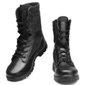 Men's Tactical Combat Boots | Outdoor Hiking Ankle Boots | Anti-Puncture & Durable Leather Work Boots | DKHYA7-91613