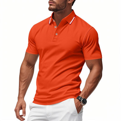 Schnelltrocknendes Golf-Poloshirt für Herren – Kurzarm-Sommer-Business-Casual-Oberteil | DS-2108