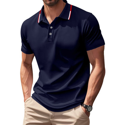 Schnelltrocknendes Golf-Poloshirt für Herren – Kurzarm-Sommer-Business-Casual-Oberteil | DS-2108