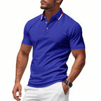 Schnelltrocknendes Golf-Poloshirt für Herren – Kurzarm-Sommer-Business-Casual-Oberteil | DS-2108