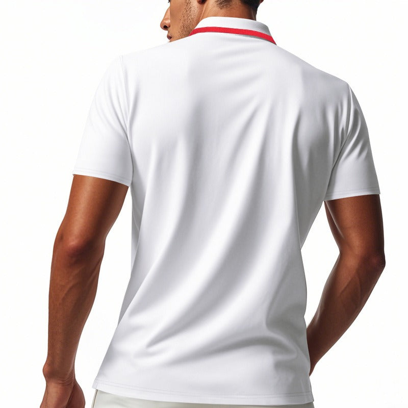 Schnelltrocknendes Golf-Poloshirt für Herren – Kurzarm-Sommer-Business-Casual-Oberteil | DS-2108