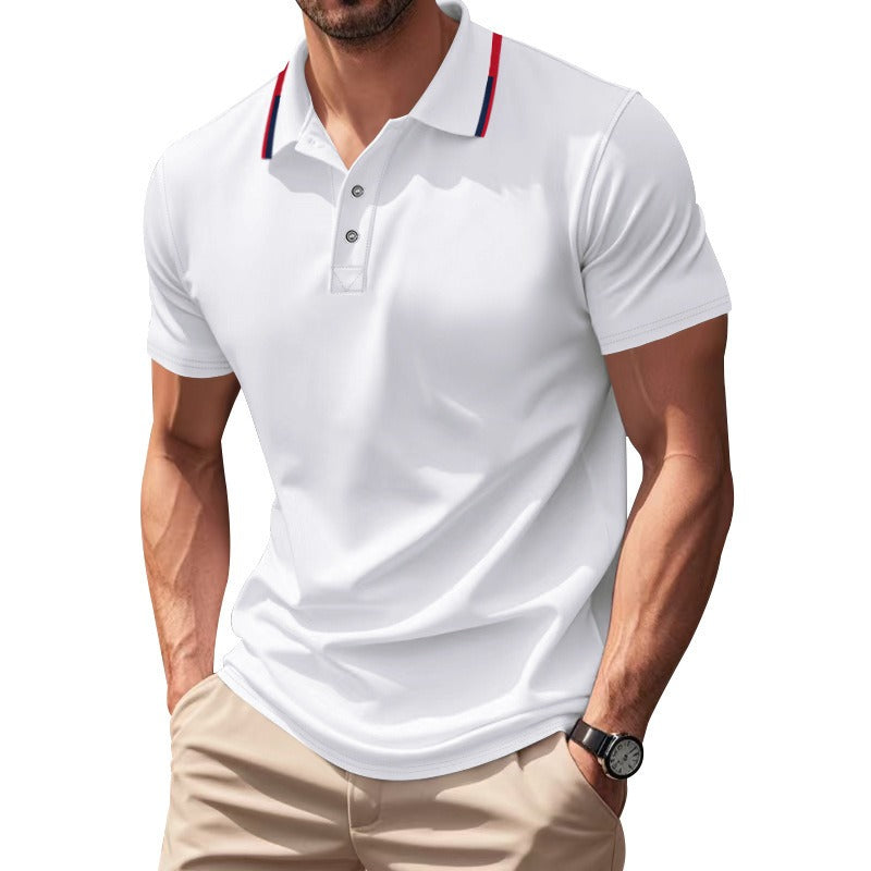 Schnelltrocknendes Golf-Poloshirt für Herren – Kurzarm-Sommer-Business-Casual-Oberteil | DS-2108