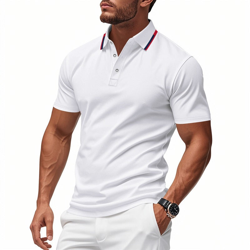 Schnelltrocknendes Golf-Poloshirt für Herren – Kurzarm-Sommer-Business-Casual-Oberteil | DS-2108