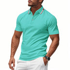 Schnelltrocknendes Golf-Poloshirt für Herren – Kurzarm-Sommer-Business-Casual-Oberteil | DS-2108