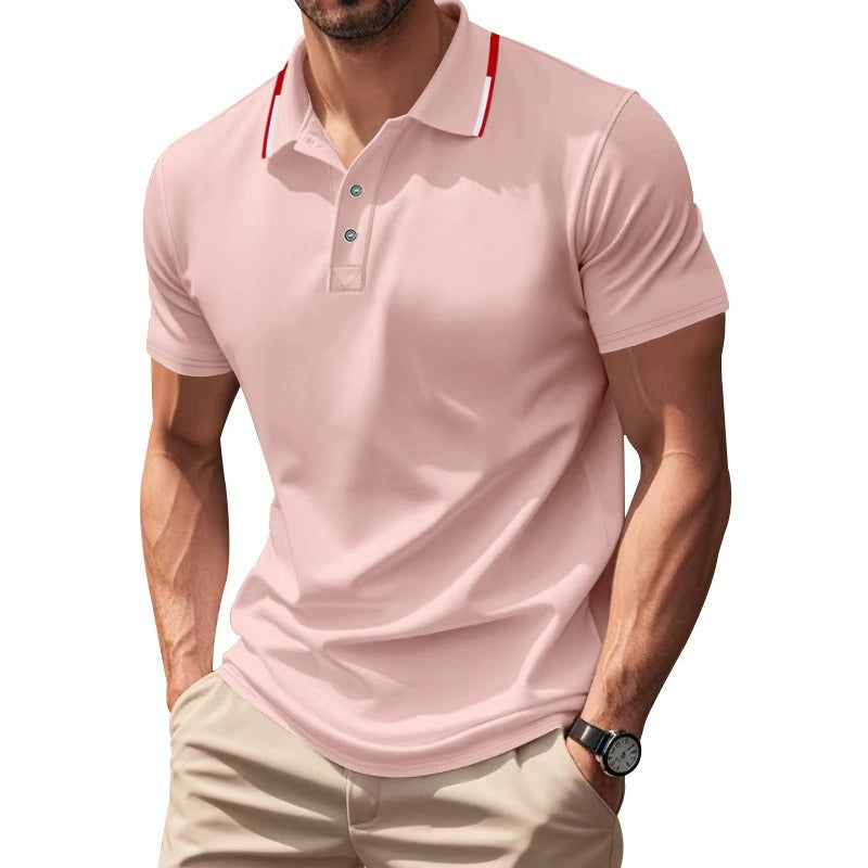 Schnelltrocknendes Golf-Poloshirt für Herren – Kurzarm-Sommer-Business-Casual-Oberteil | DS-2108