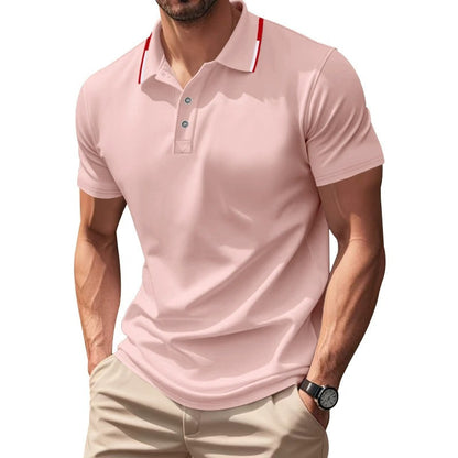 Schnelltrocknendes Golf-Poloshirt für Herren – Kurzarm-Sommer-Business-Casual-Oberteil | DS-2108