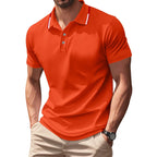 Schnelltrocknendes Golf-Poloshirt für Herren – Kurzarm-Sommer-Business-Casual-Oberteil | DS-2108