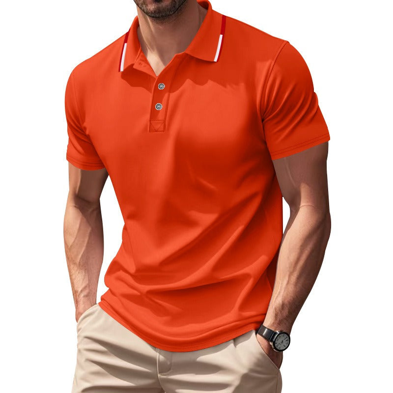 Schnelltrocknendes Golf-Poloshirt für Herren – Kurzarm-Sommer-Business-Casual-Oberteil | DS-2108