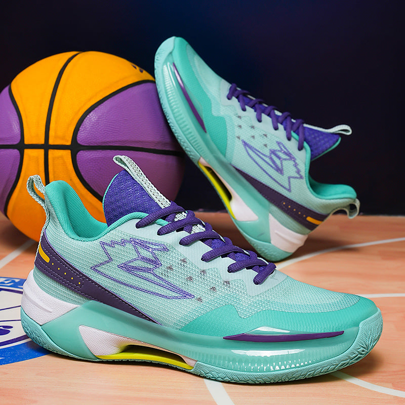 Bunte, fliegende, gewebte Basketball-Sneaker für Herren, hochelastisch, atmungsaktiv, Laufschuhe | 6805