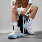 Hochleistungs-Basketballschuhe für Herren – Nahtlose Strick-Court-Sneaker | A500 