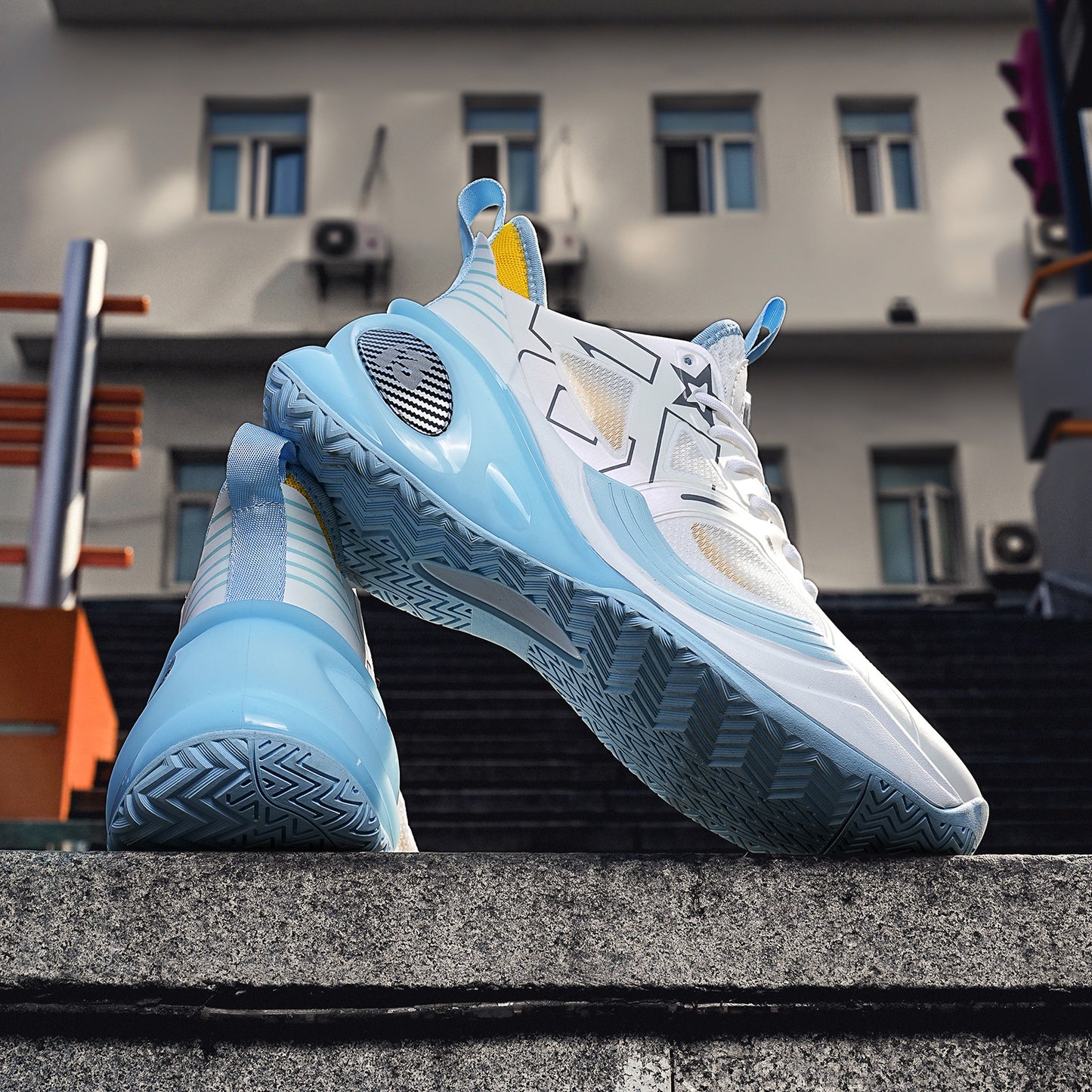 Hochleistungs-Basketballschuhe für Herren – Nahtlose Strick-Court-Sneaker | A500 