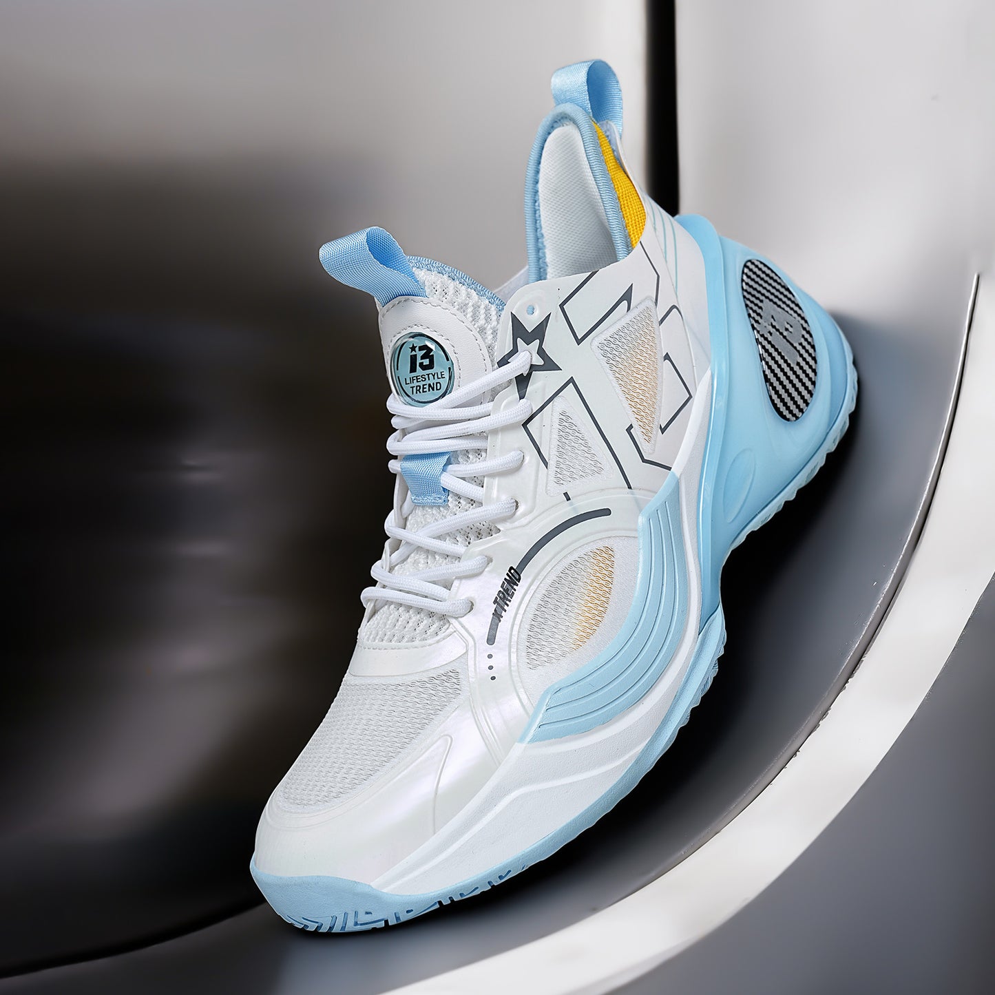 Hochleistungs-Basketballschuhe für Herren – Nahtlose Strick-Court-Sneaker | A500 