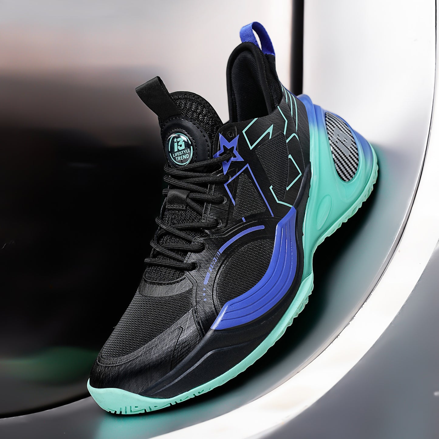 Hochleistungs-Basketballschuhe für Herren – Nahtlose Strick-Court-Sneaker | A500 