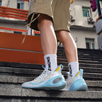 Hochleistungs-Basketballschuhe für Herren – Nahtlose Strick-Court-Sneaker | A500 