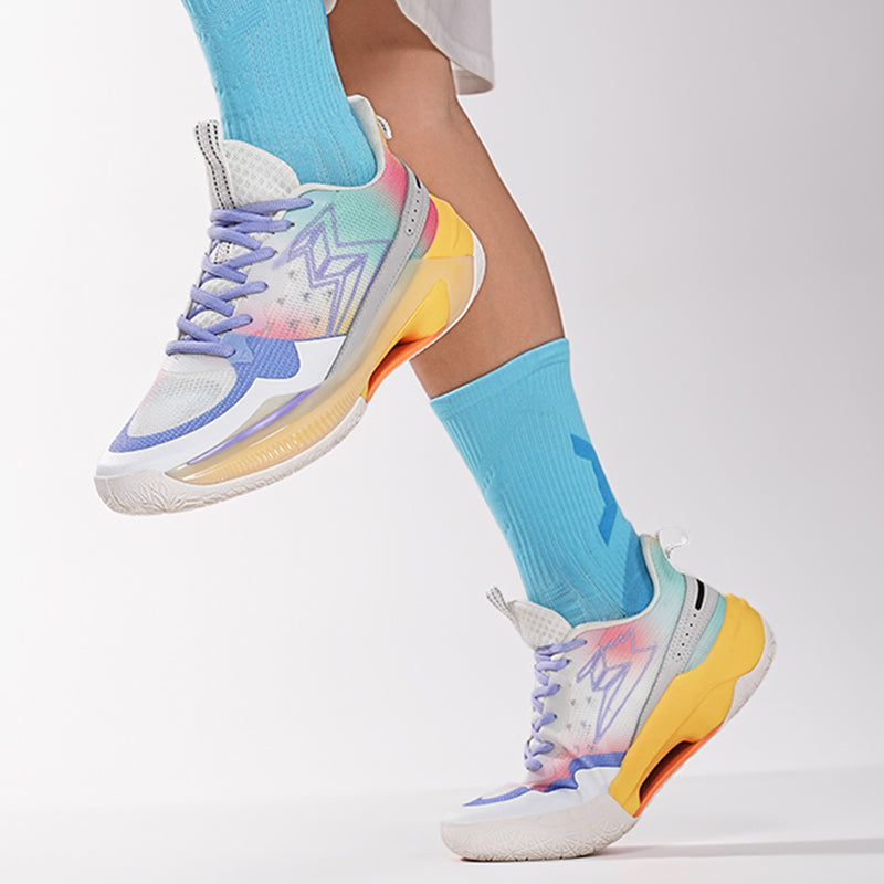 Bunte, fliegende, gewebte Basketball-Sneaker für Herren, hochelastisch, atmungsaktiv, Laufschuhe | 6805