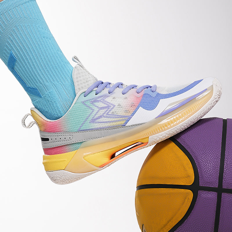 Bunte, fliegende, gewebte Basketball-Sneaker für Herren, hochelastisch, atmungsaktiv, Laufschuhe | 6805