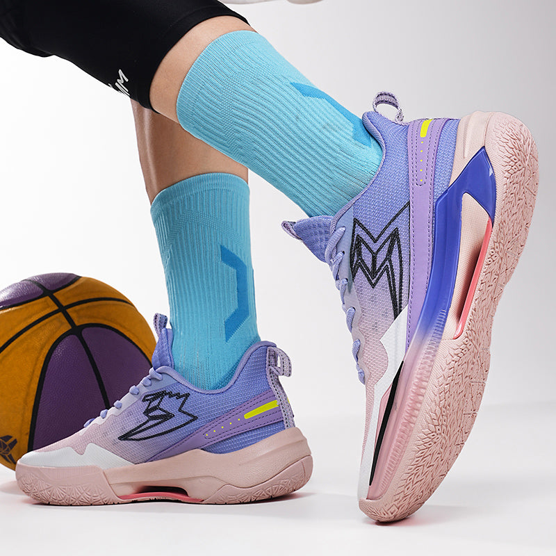 Bunte, fliegende, gewebte Basketball-Sneaker für Herren, hochelastisch, atmungsaktiv, Laufschuhe | 6805