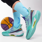 Bunte, fliegende, gewebte Basketball-Sneaker für Herren, hochelastisch, atmungsaktiv, Laufschuhe | 6805