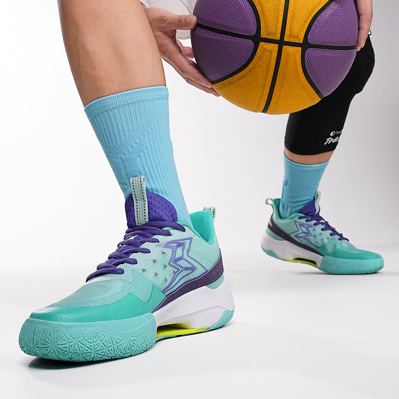 Bunte, fliegende, gewebte Basketball-Sneaker für Herren, hochelastisch, atmungsaktiv, Laufschuhe | 6805