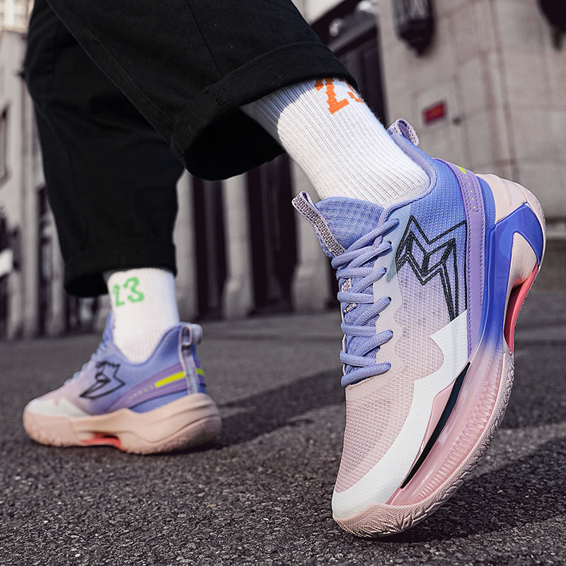 Bunte, fliegende, gewebte Basketball-Sneaker für Herren, hochelastisch, atmungsaktiv, Laufschuhe | 6805