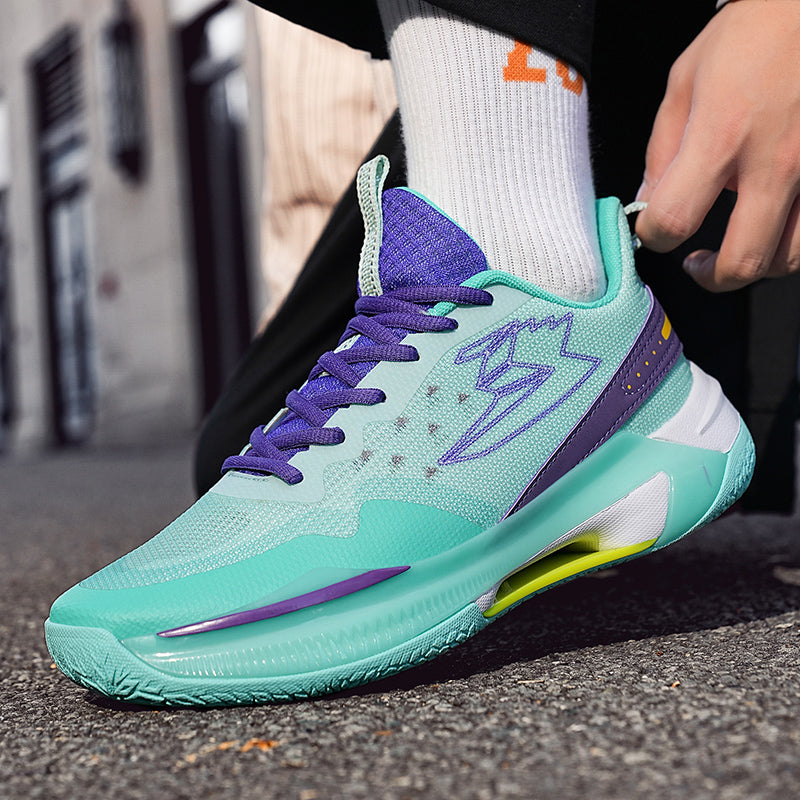 Bunte, fliegende, gewebte Basketball-Sneaker für Herren, hochelastisch, atmungsaktiv, Laufschuhe | 6805