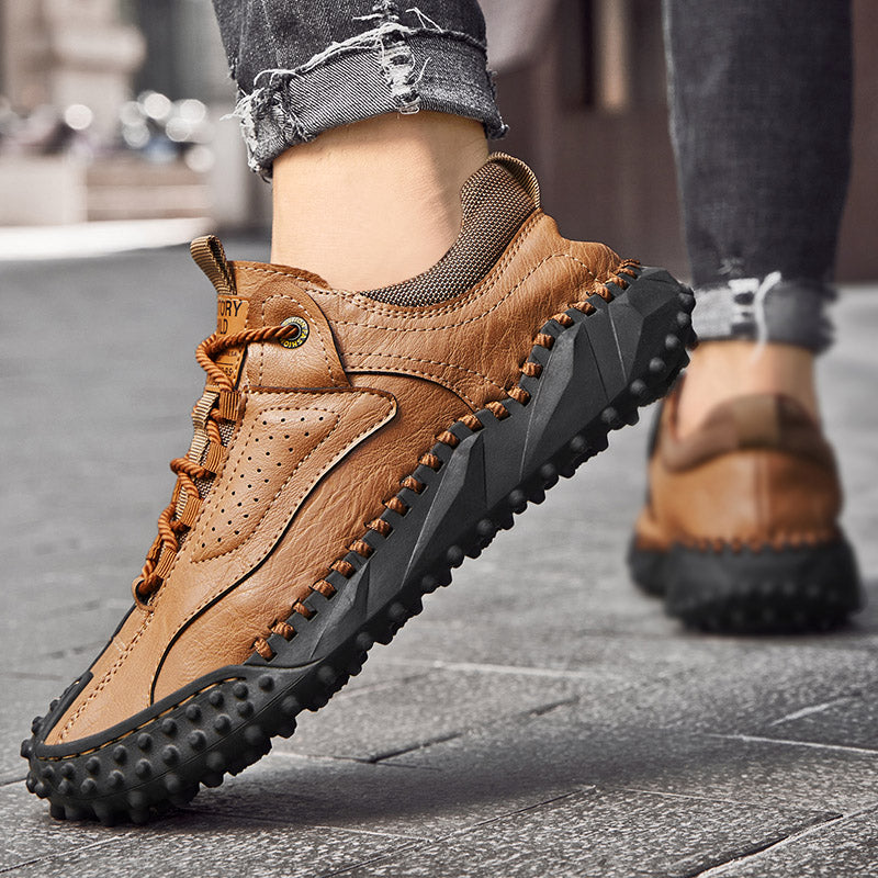 Mocassins de sport rétro décontractés et tendance pour hommes, chaussures de randonnée à enfiler pour loisirs | 91033 