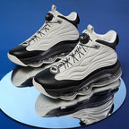 Herren High-Top Basketballschuhe mit Drehriemen &amp; Luftpolster – Street Sport Sneakers | A329 