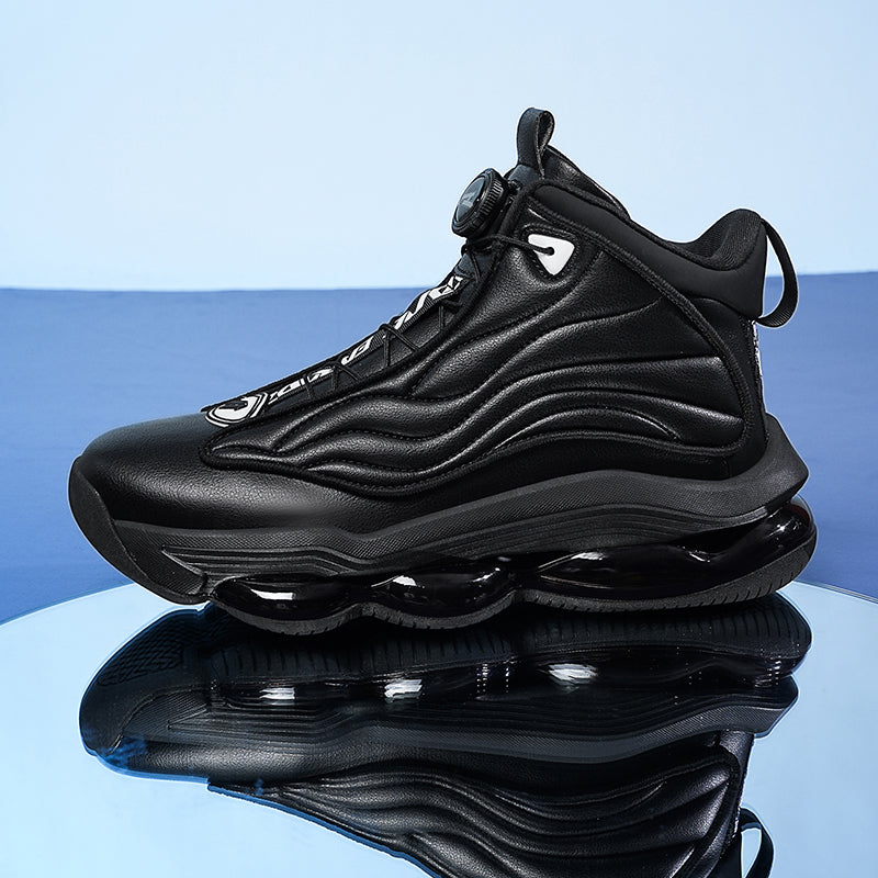 Herren High-Top Basketballschuhe mit Drehriemen &amp; Luftpolster – Street Sport Sneakers | A329 