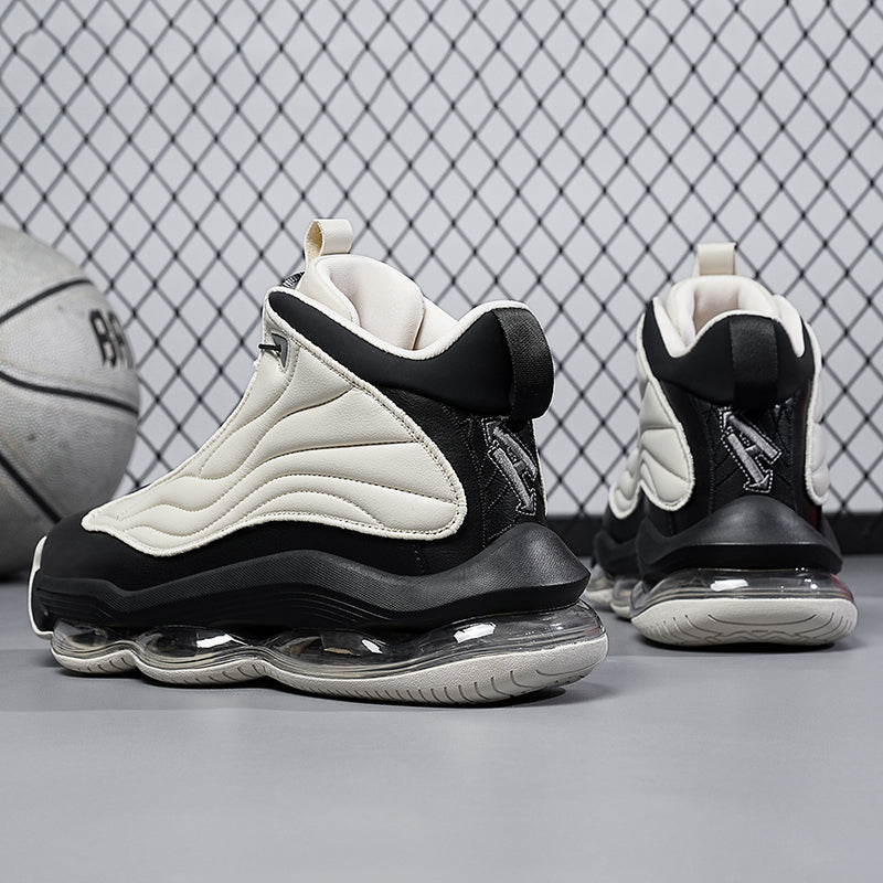 Herren High-Top Basketballschuhe mit Drehriemen &amp; Luftpolster – Street Sport Sneakers | A329 