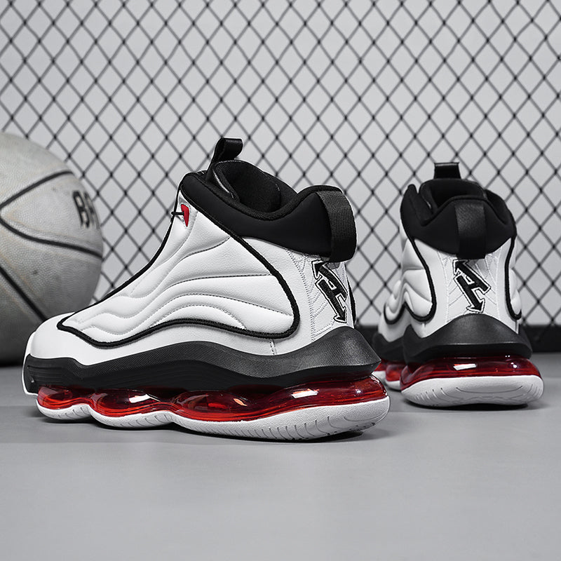 Herren High-Top Basketballschuhe mit Drehriemen &amp; Luftpolster – Street Sport Sneakers | A329 
