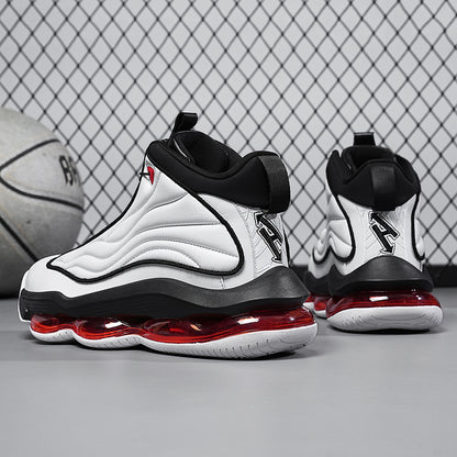 Herren High-Top Basketballschuhe mit Drehriemen &amp; Luftpolster – Street Sport Sneakers | A329 
