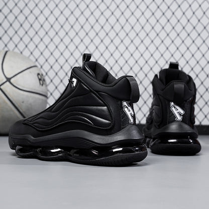 Herren High-Top Basketballschuhe mit Drehriemen &amp; Luftpolster – Street Sport Sneakers | A329 
