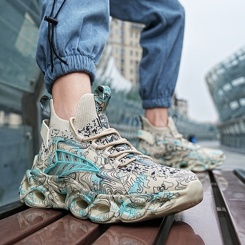 Herren Flyknit Sports AIRMAX Schuhe Atmungsaktive Blade Laufschuhe mit trendigem Mesh-Design | 2188