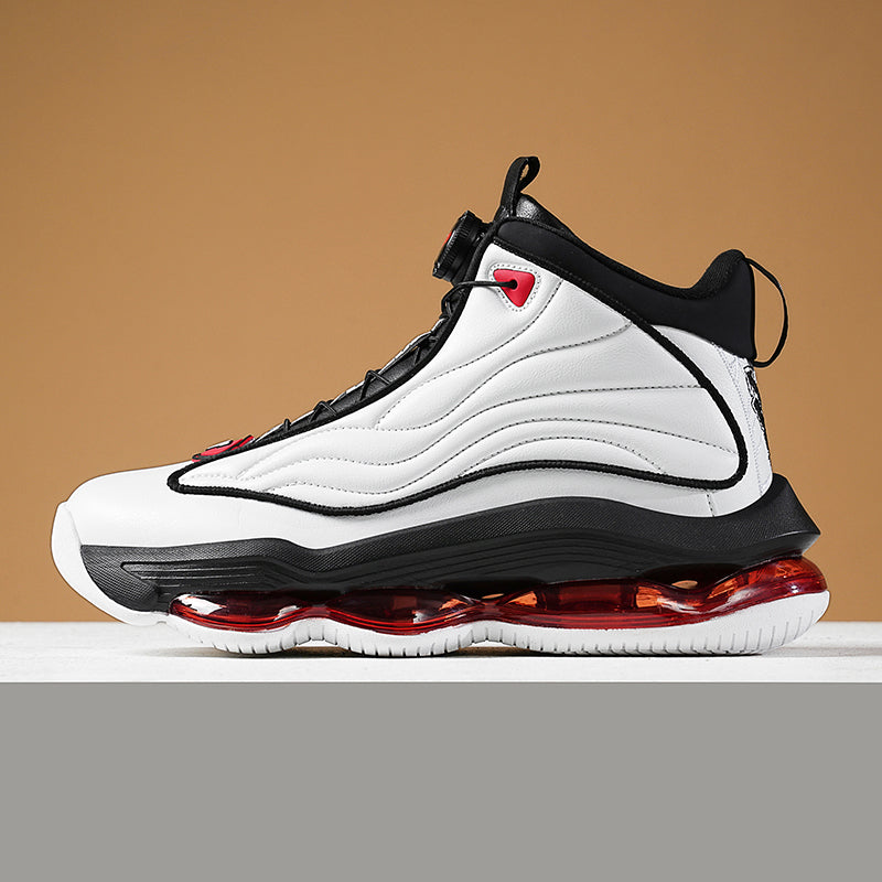 Herren High-Top Basketballschuhe mit Drehriemen &amp; Luftpolster – Street Sport Sneakers | A329 