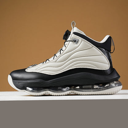 Herren High-Top Basketballschuhe mit Drehriemen &amp; Luftpolster – Street Sport Sneakers | A329 