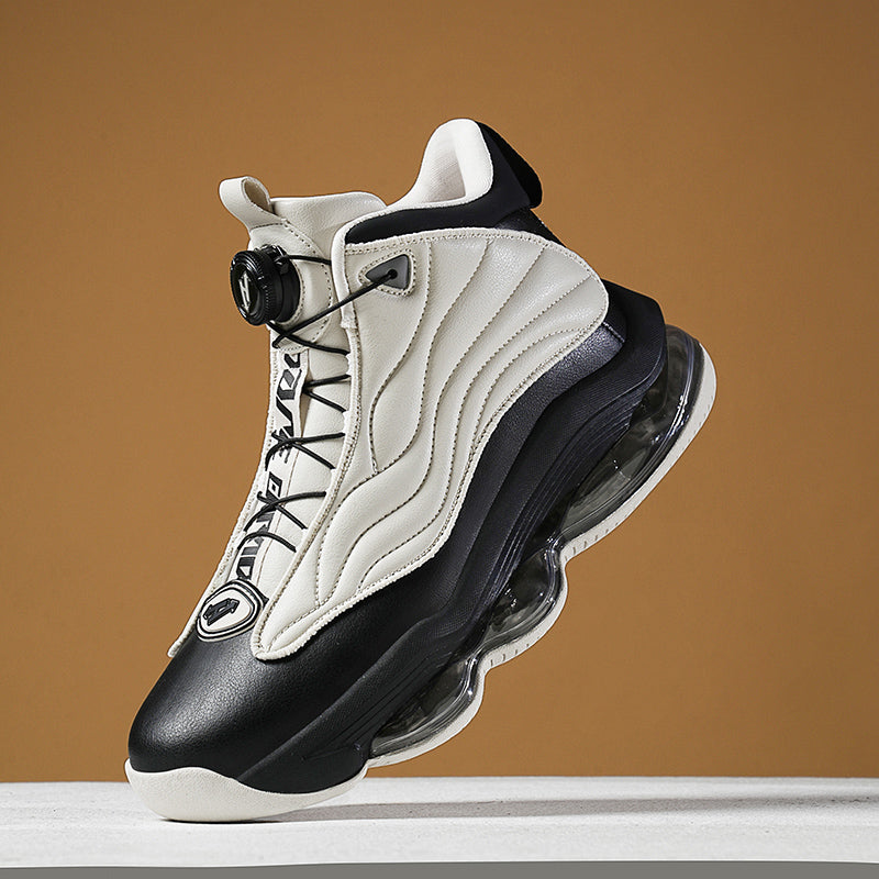 Herren High-Top Basketballschuhe mit Drehriemen &amp; Luftpolster – Street Sport Sneakers | A329 