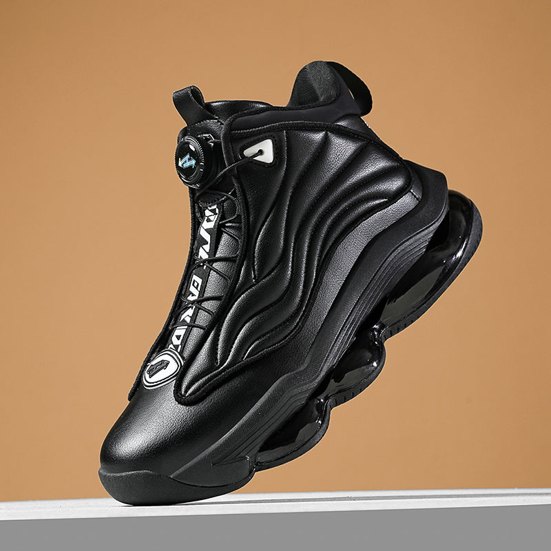Herren High-Top Basketballschuhe mit Drehriemen &amp; Luftpolster – Street Sport Sneakers | A329 