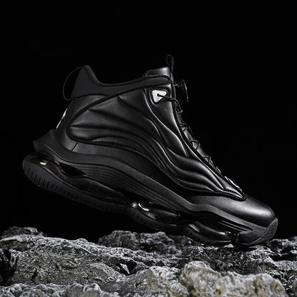 Herren High-Top Basketballschuhe mit Drehriemen &amp; Luftpolster – Street Sport Sneakers | A329 