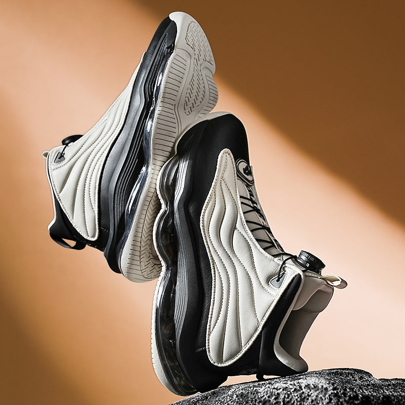 Herren High-Top Basketballschuhe mit Drehriemen &amp; Luftpolster – Street Sport Sneakers | A329 