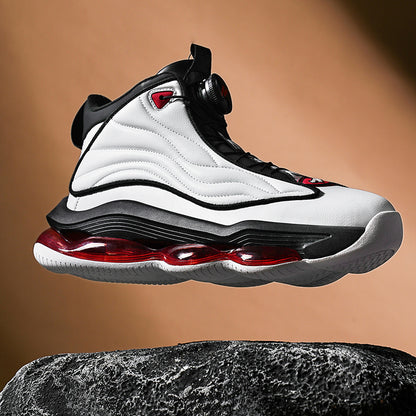 Herren High-Top Basketballschuhe mit Drehriemen &amp; Luftpolster – Street Sport Sneakers | A329 