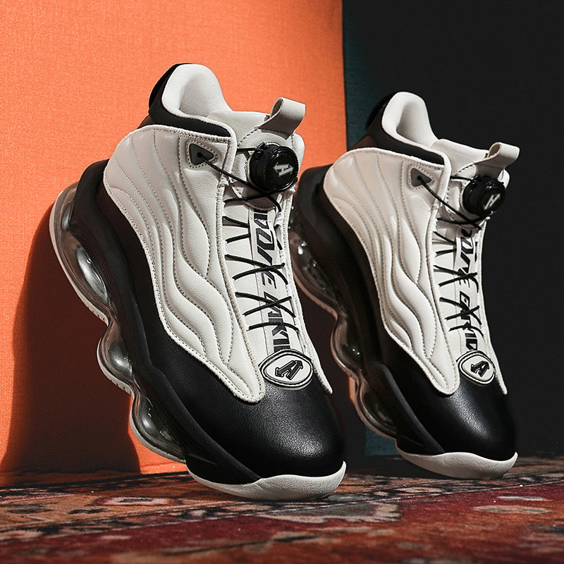 Herren High-Top Basketballschuhe mit Drehriemen &amp; Luftpolster – Street Sport Sneakers | A329 