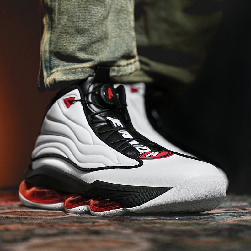 Herren High-Top Basketballschuhe mit Drehriemen &amp; Luftpolster – Street Sport Sneakers | A329 