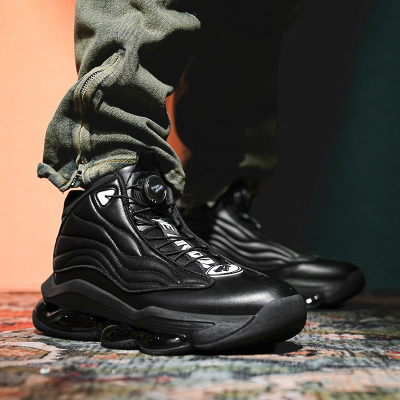 Herren High-Top Basketballschuhe mit Drehriemen &amp; Luftpolster – Street Sport Sneakers | A329 