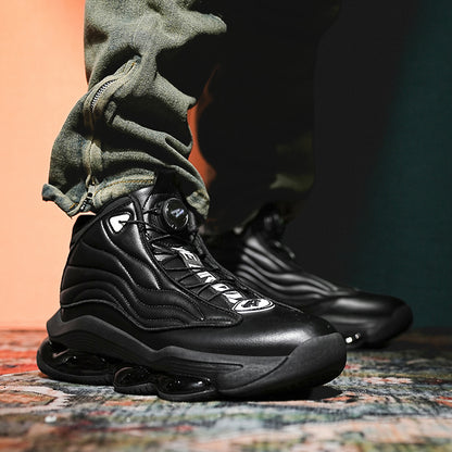 Herren High-Top Basketballschuhe mit Drehriemen &amp; Luftpolster – Street Sport Sneakers | A329 