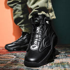 Herren High-Top Basketballschuhe mit Drehriemen &amp; Luftpolster – Street Sport Sneakers | A329 