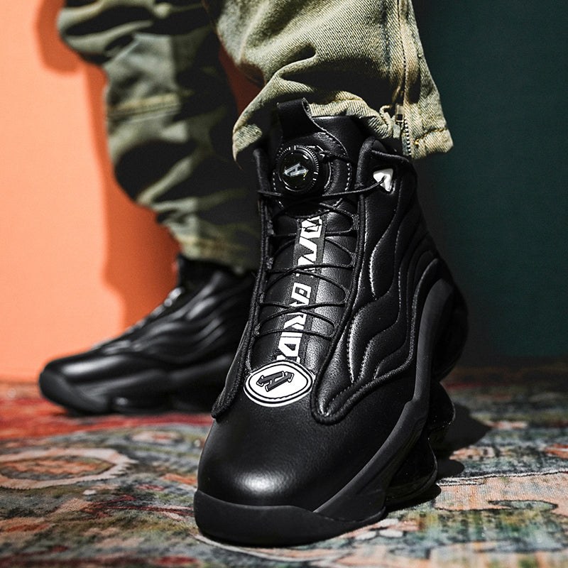 Herren High-Top Basketballschuhe mit Drehriemen &amp; Luftpolster – Street Sport Sneakers | A329 