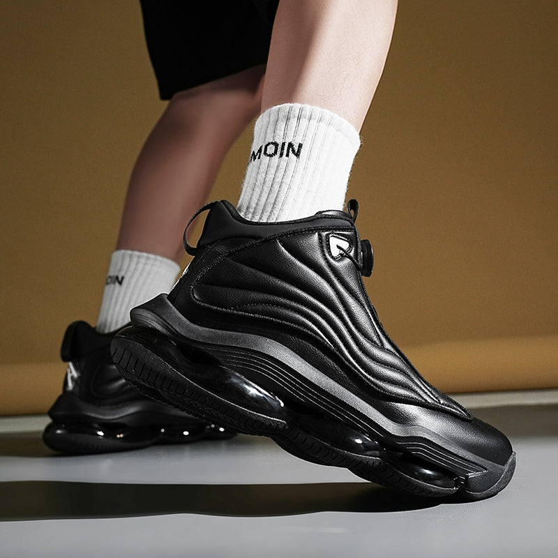 Herren High-Top Basketballschuhe mit Drehriemen &amp; Luftpolster – Street Sport Sneakers | A329 